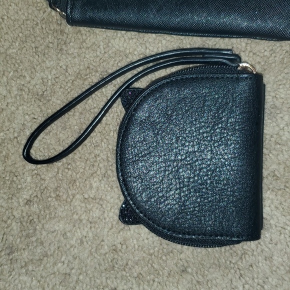 Lauren Conrad Black Cat coin purse and Large cat make up holder etc. - Picture 4 of 7
